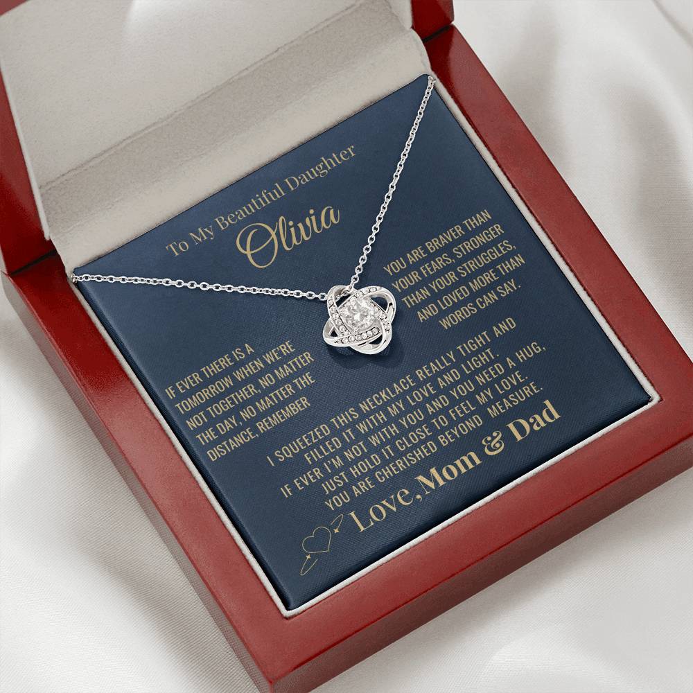 To My Daughter "You Are Cherished" Personalized Necklace