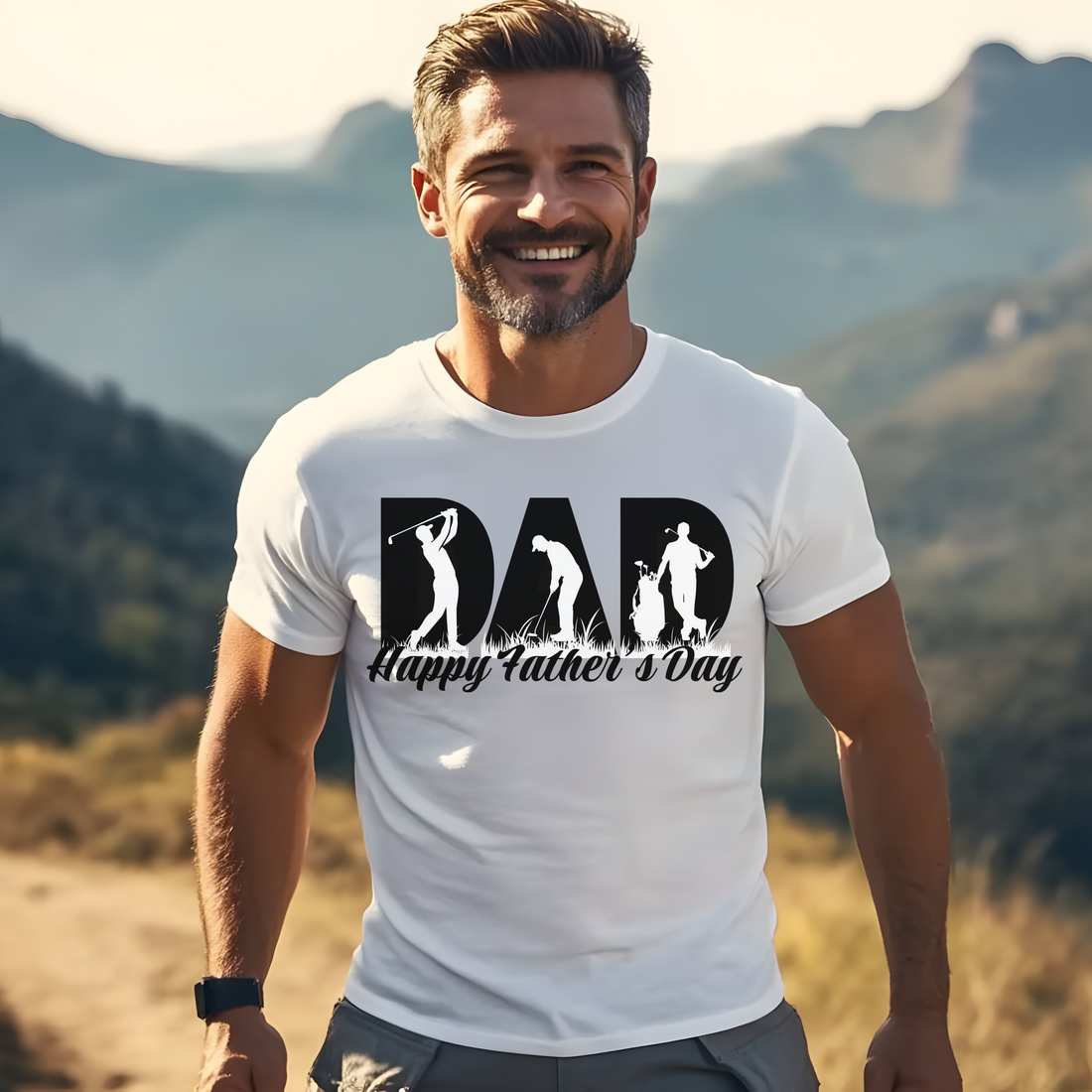 Happy Father’s Day Golf Dad T-Shirt | Funny Golfer Dad Shirt | Gift for Dad, Grandpa, Golf Lover Tee