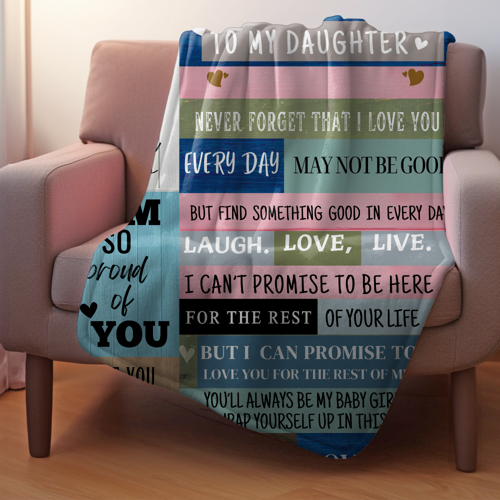 Personalized Blanket For Daughter| You Are My Sunshine |Birthday , Graduation