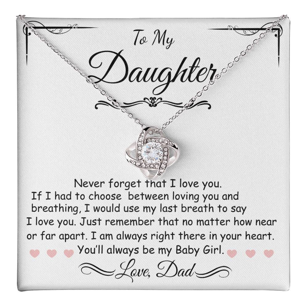 Beautiful Gift for Daughter From Dad/Sentimental Jewelry for Her, Elegant Gift Box
