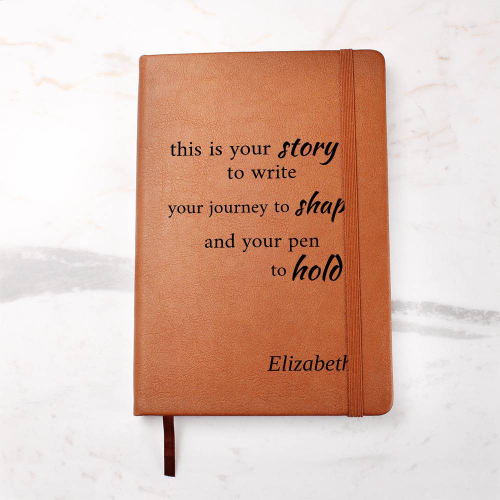 Personalized Inspirational Journal – Custom Name Notebook – “This Is Your Story” Motivational Gift – Self Growth Writing Journal