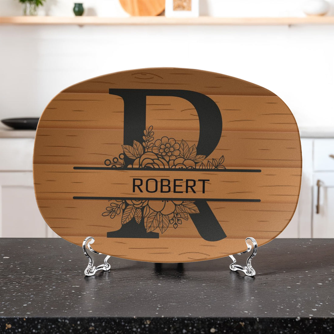“The Personalized Platter Every Dad Will Use This Father’s Day”, “Add your family name “Customize Your Platter Below”