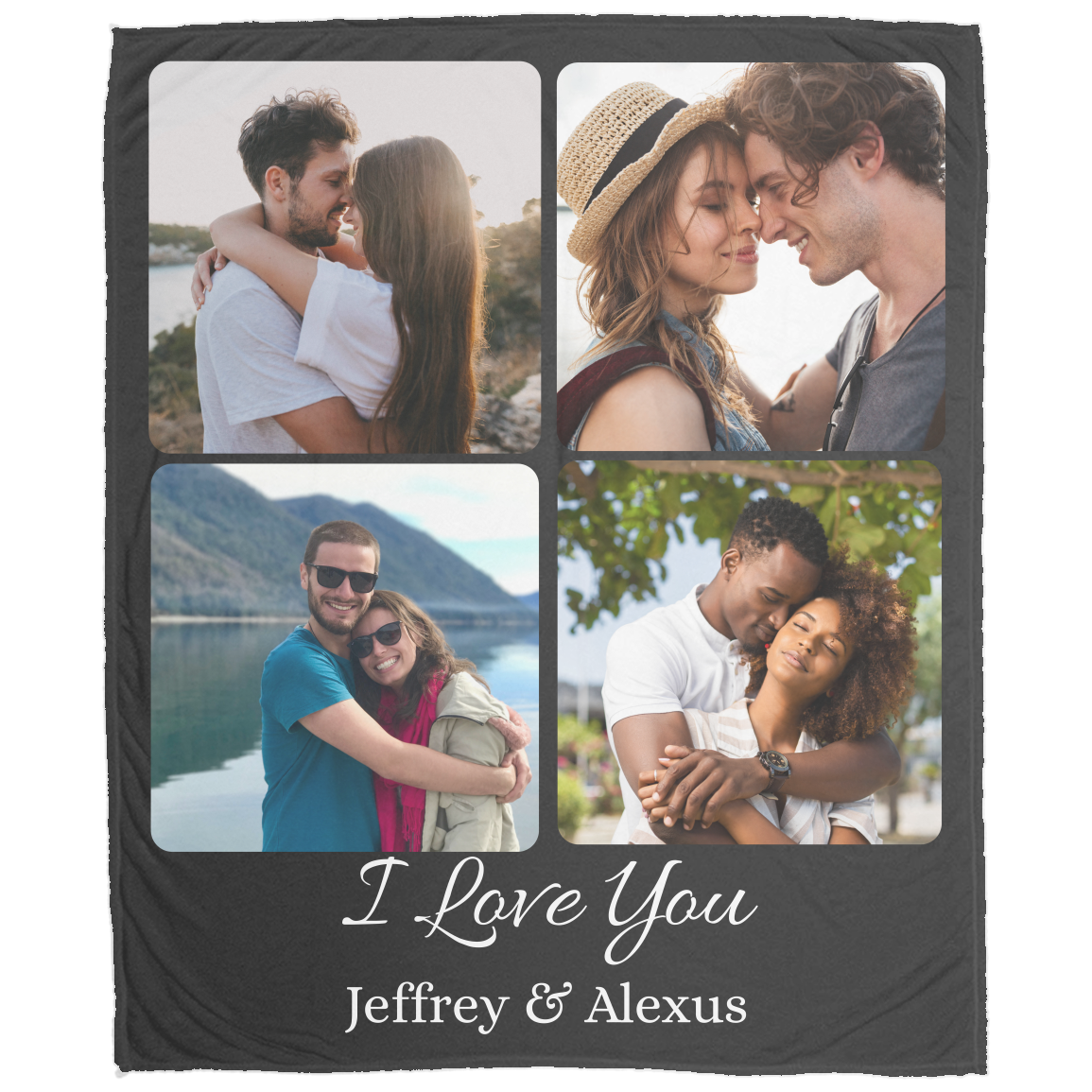 Personalized Couple Photo Blanket