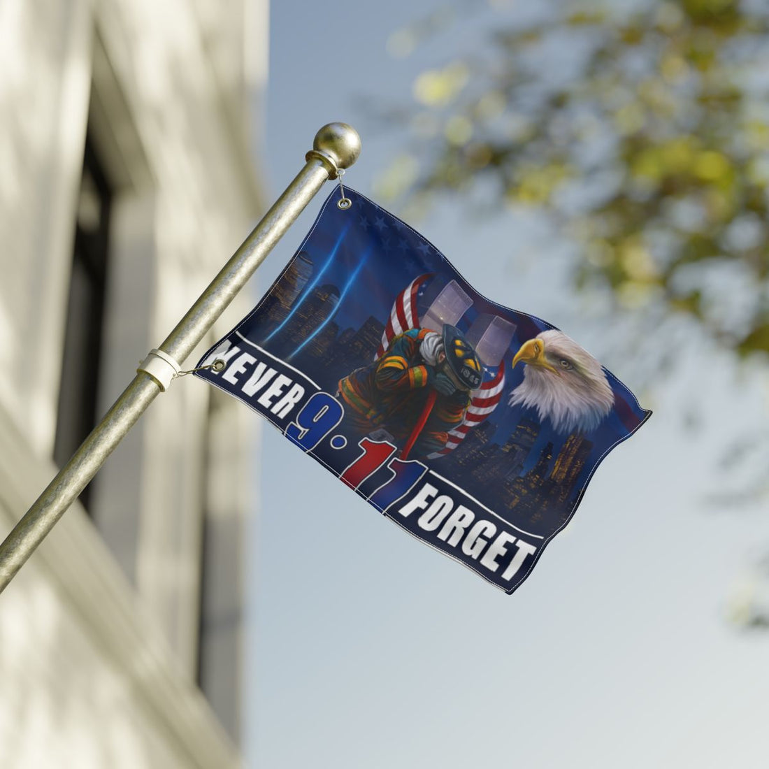 Patriotic Double-Sided House Flag | "Some Gave All"