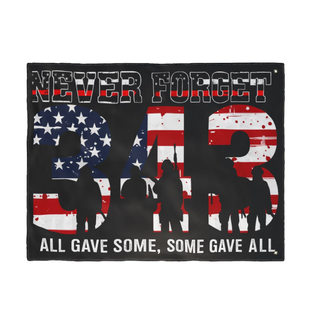 Patriotic Double-Sided House Polyester Flag | "Some Gave All"