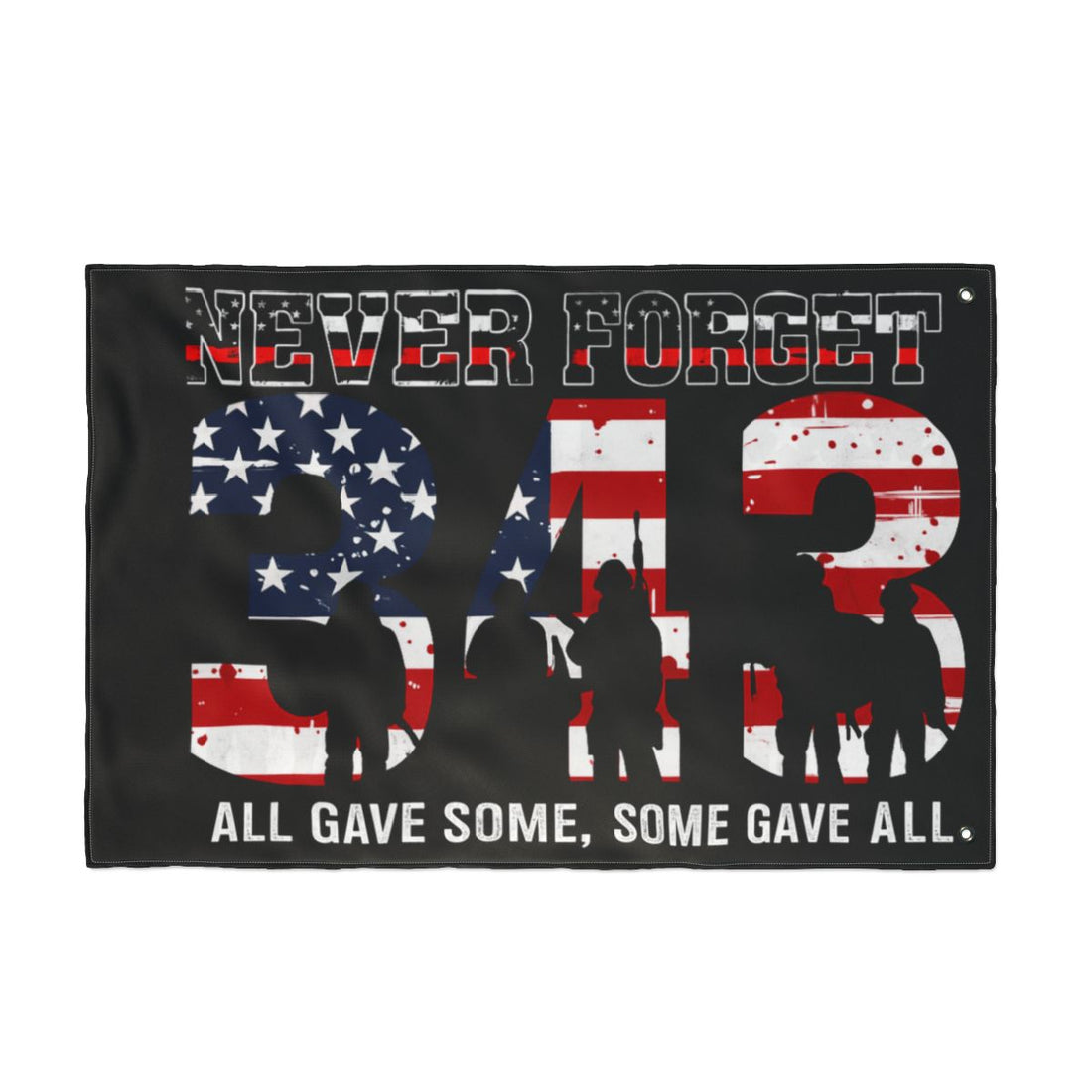 Patriotic Double-Sided House Polyester Flag | "Some Gave All"
