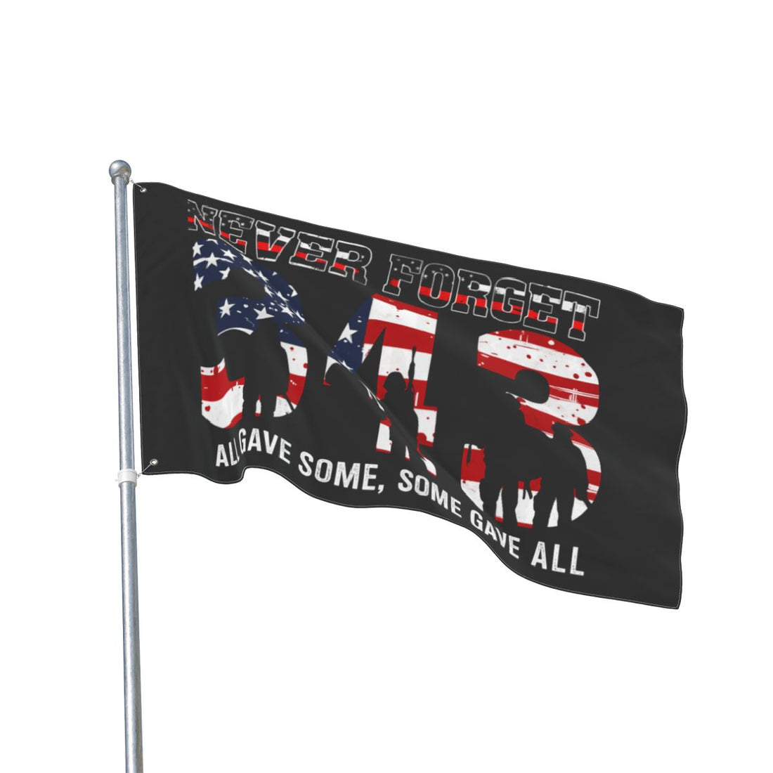 Patriotic Double-Sided House Polyester Flag | "Some Gave All"