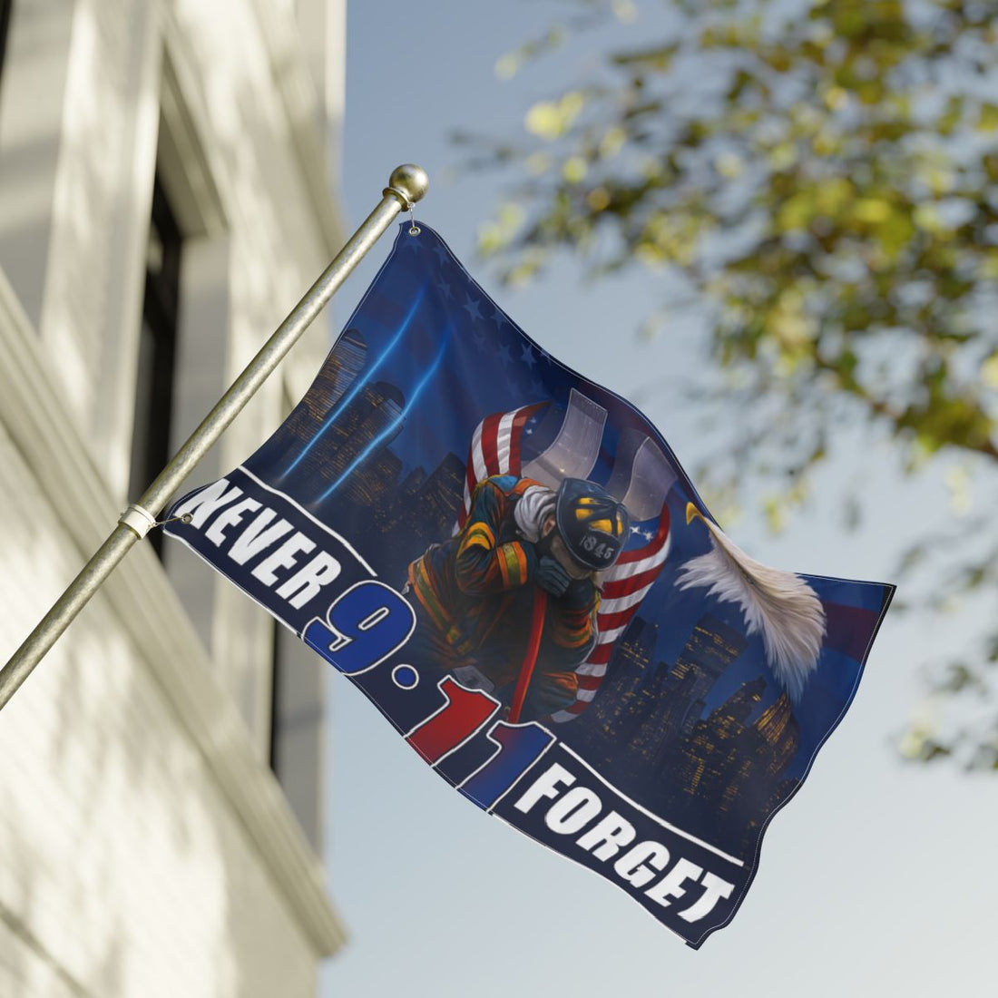 Patriotic Double-Sided House Flag | "Some Gave All"