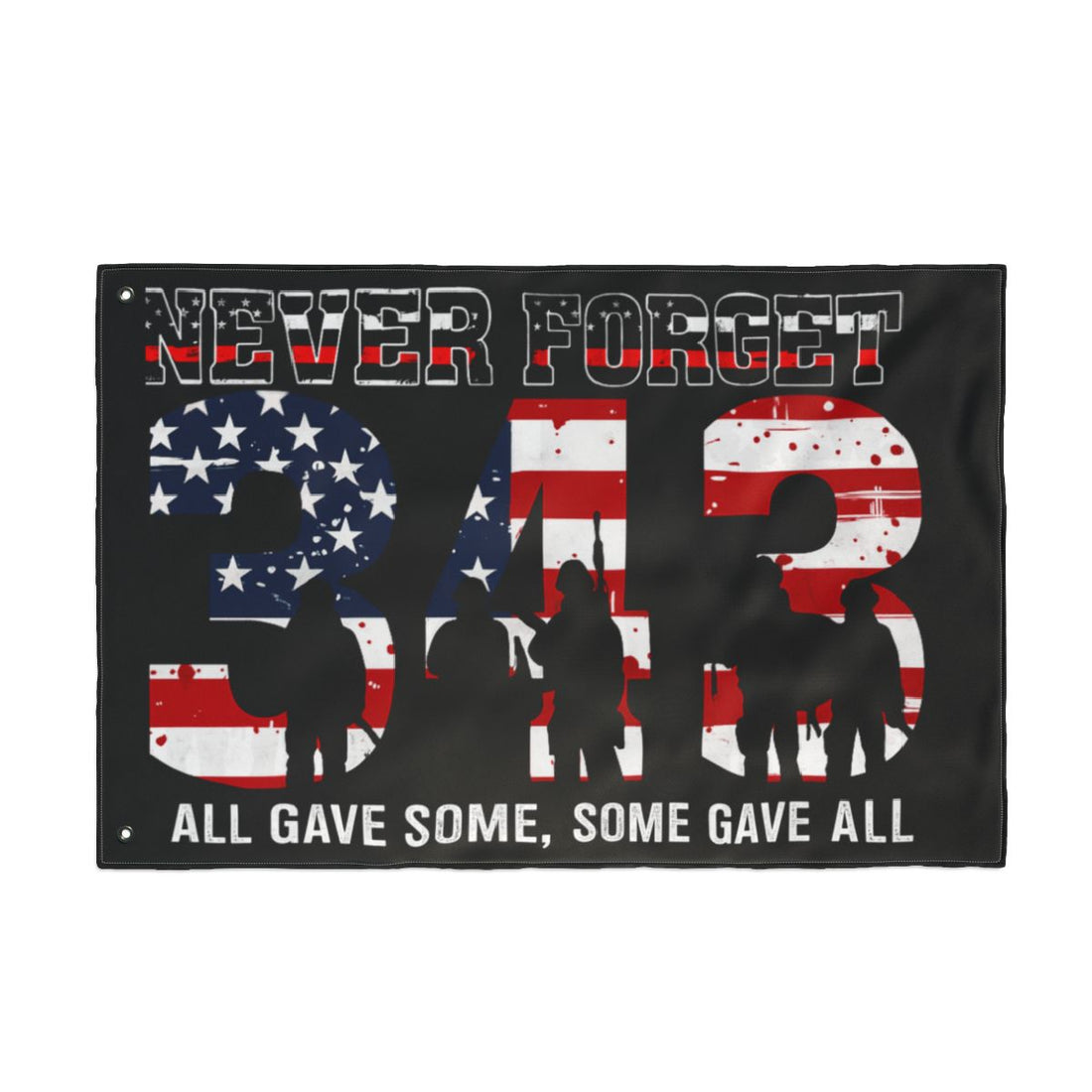 Patriotic Double-Sided House Polyester Flag | "Some Gave All"