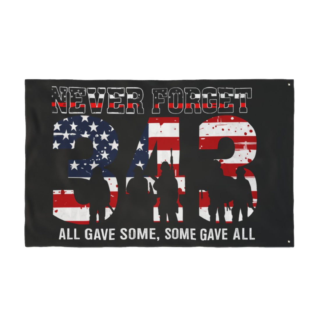 Patriotic Double-Sided House Polyester Flag | "Some Gave All"