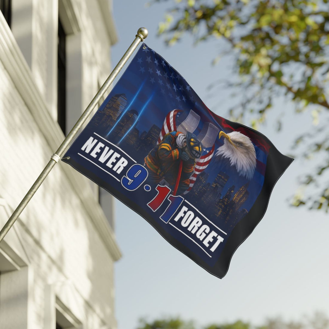 Patriotic Double-Sided House Flag | "Some Gave All"