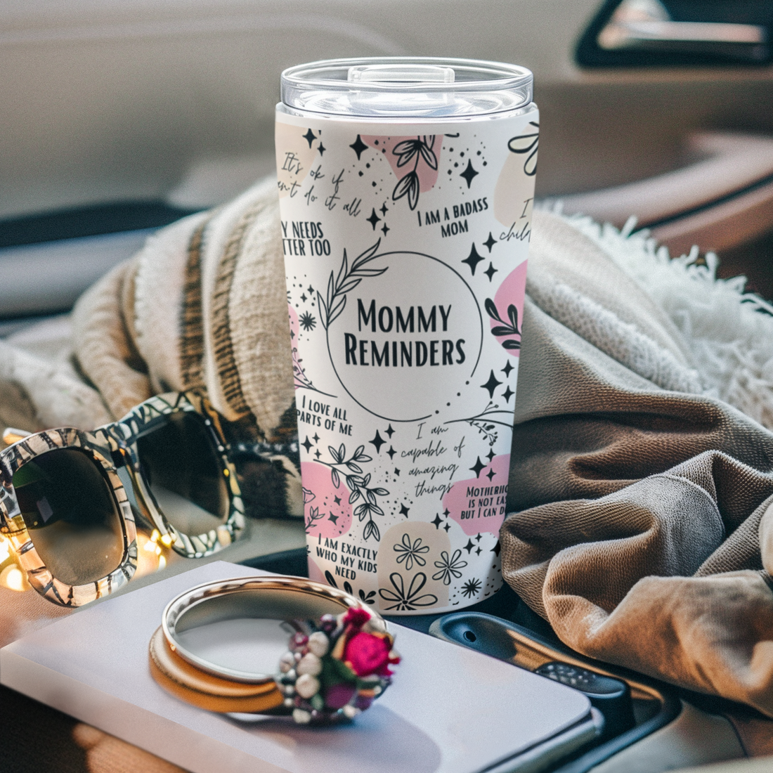 "Mommy Affirmation Reminders" Tumbler 20oz | Birthdays | Wedding | Anniversary!