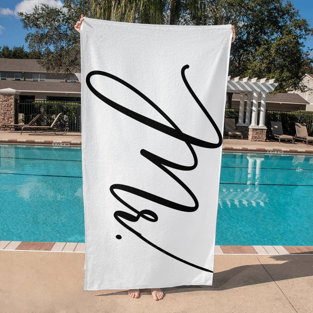 Mr. and Mrs Beach Towel | Wedding Gift