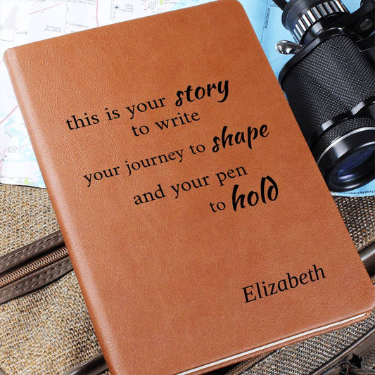 Personalized Inspirational Journal – Custom Name Notebook – “This Is Your Story” Motivational Gift – Self Growth Writing Journal