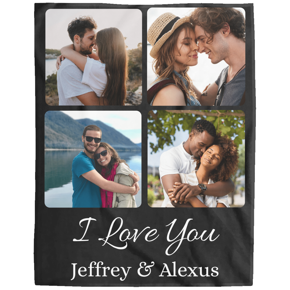 Personalized Couple Photo Blanket