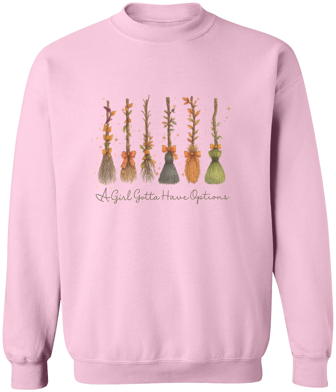 A Girl Gotta Have Options Retro Halloween Crewneck Pullover Sweatshirt