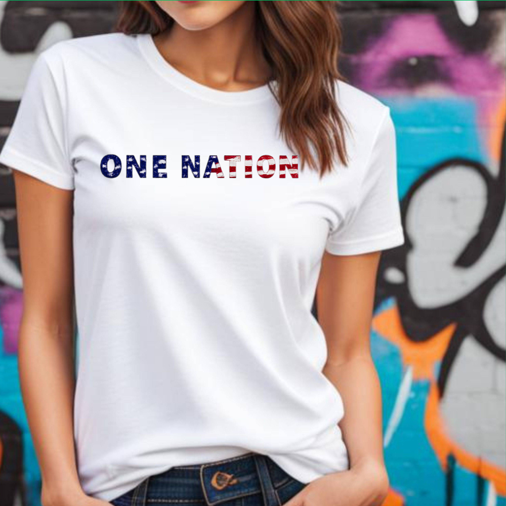 Patriotic One Nation Tee, American Eagle 250th Anniversary Shirt, US Celebration T-Shirt, Independence Day Apparel