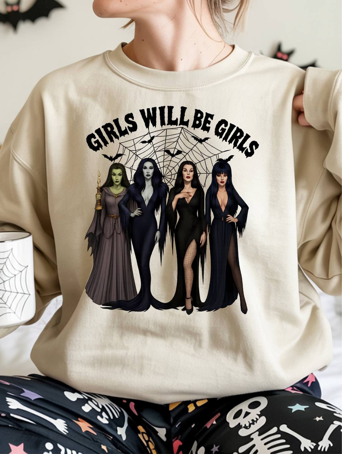 Funny  "Girls Will Be Girls" Halloween Sweatshirt!