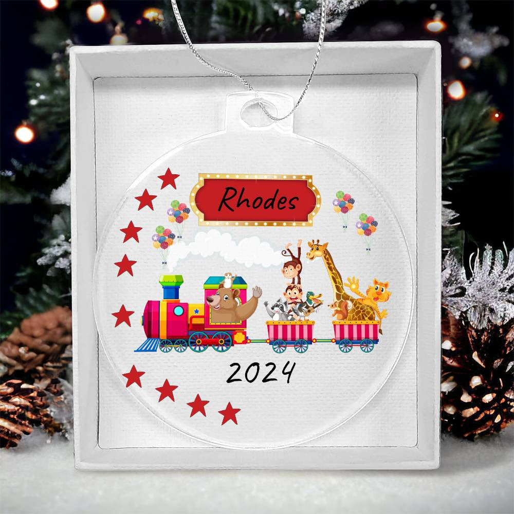 Personalized Kid's Fun Acrylic Hanging Ornament | Birthday | Holidays! Great Gift!