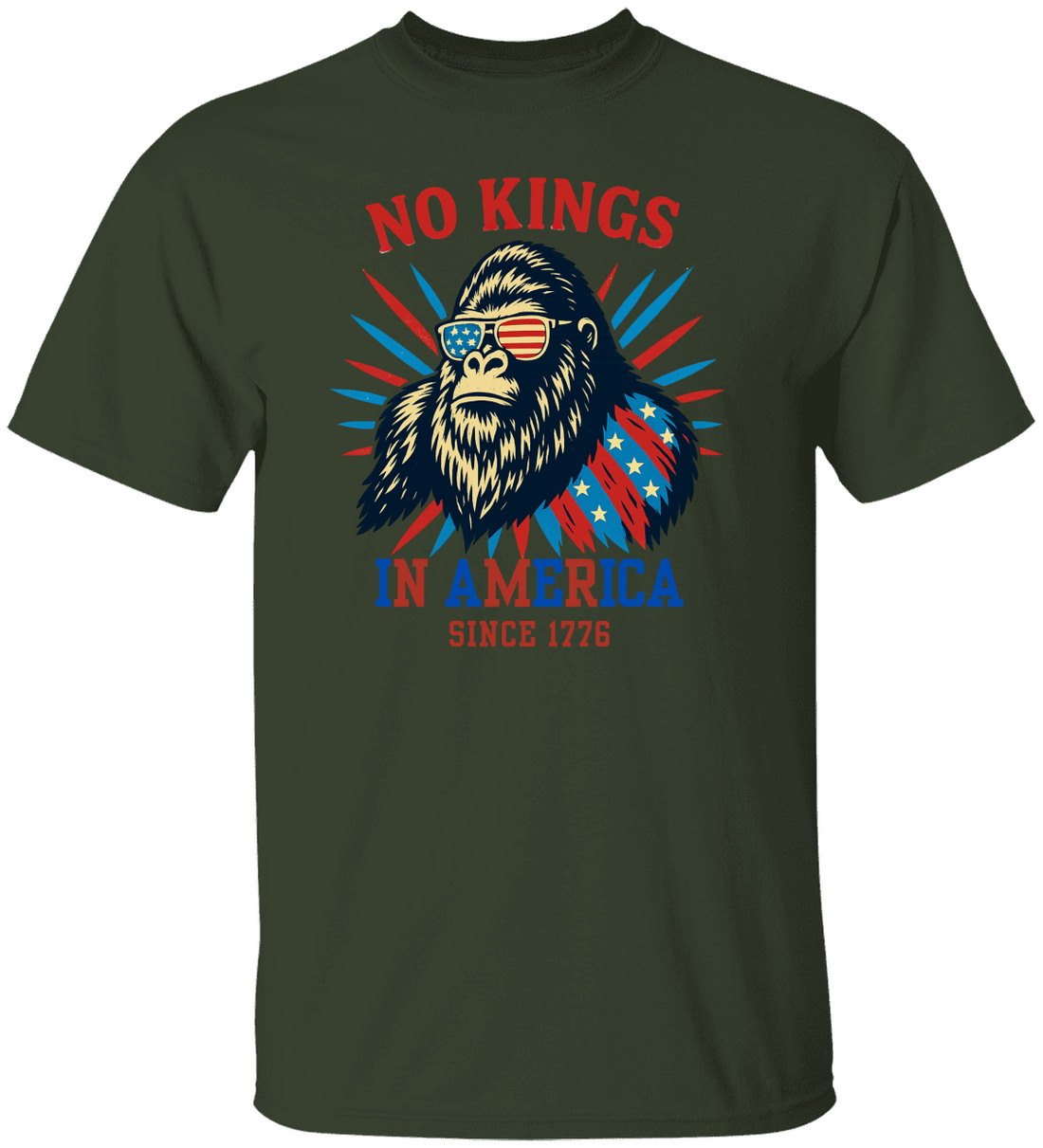 No Kings in USA Shirt, July 4th No Kings Since 1776 T- Shirt!