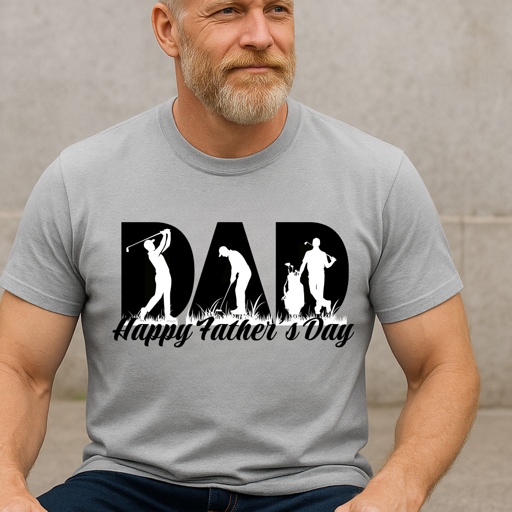 Happy Father’s Day Golf Dad T-Shirt | Funny Golfer Dad Shirt | Gift for Dad, Grandpa, Golf Lover Tee