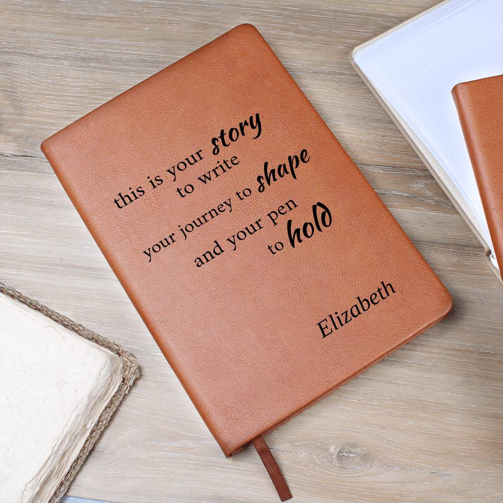 Personalized Inspirational Journal – Custom Name Notebook – “This Is Your Story” Motivational Gift – Self Growth Writing Journal