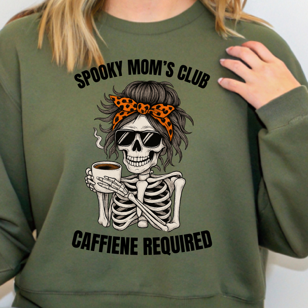 Spooky Mom's Club Sweatshirt - Cozy Halloween Wear