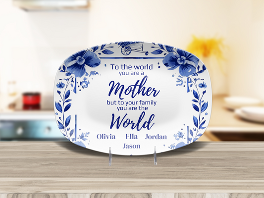 A Personalized Gift That Reminds Mom "She’s Your World”