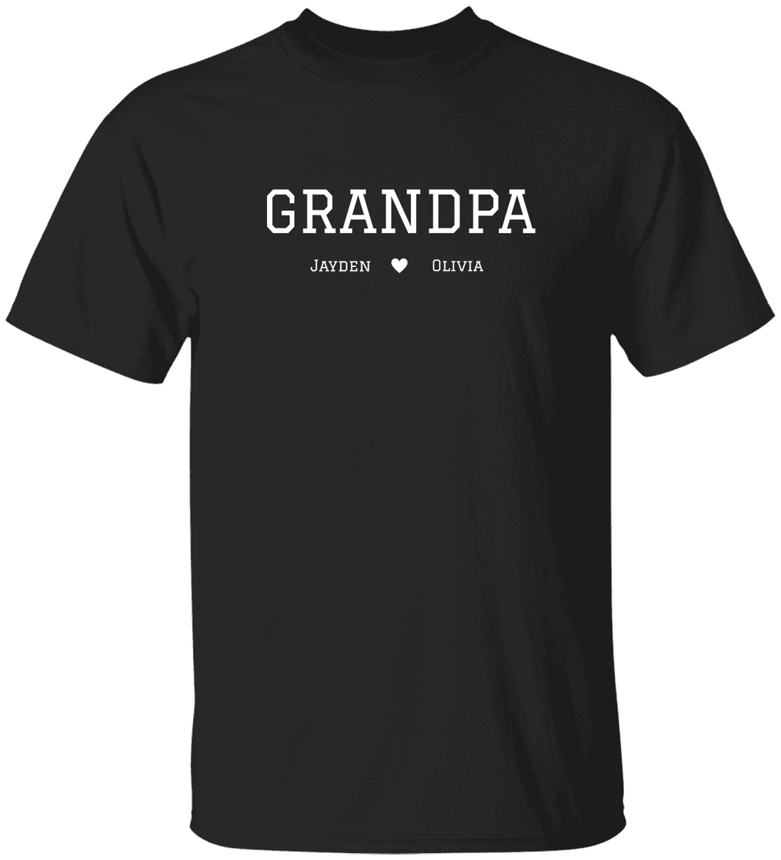 Custom Grandpa Shirt with Grandkids Names, Customized Father's Day Gift for Grandparent