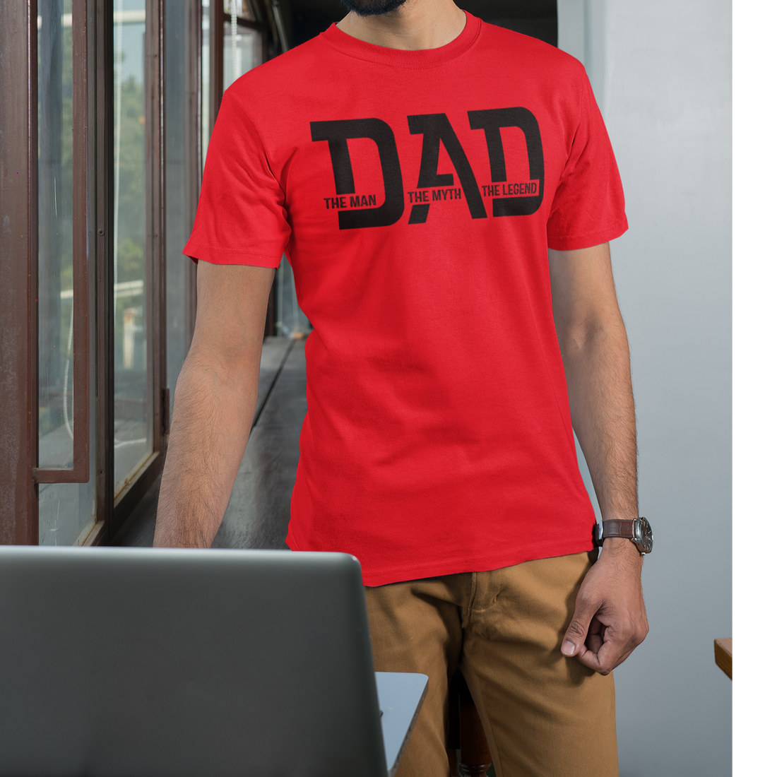 To Dad "The Man, Myth, Legend" Short Sleeve T-Shirt