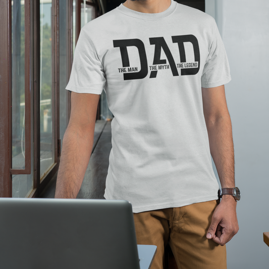 To Dad "The Man, Myth, Legend" Short Sleeve T-Shirt