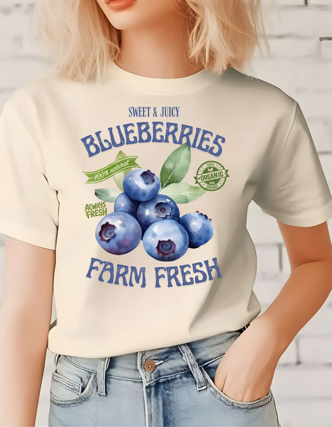 Organic Blueberry Farm Fresh Tee