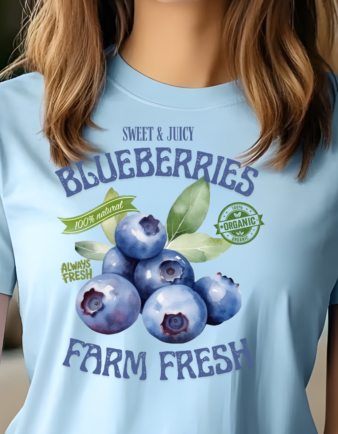 Organic Blueberry Farm Fresh Tee