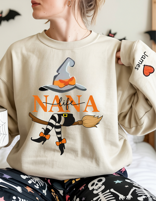 Personalize NANA Witch Sweatshirt