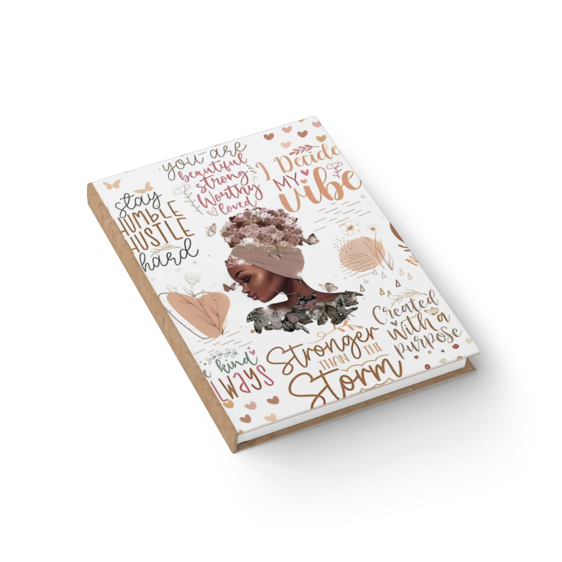 Affirmation Hard Cover, Journal, Coworker Gift, Mentor Gift, Christmas Gift Journal - Ruled Line