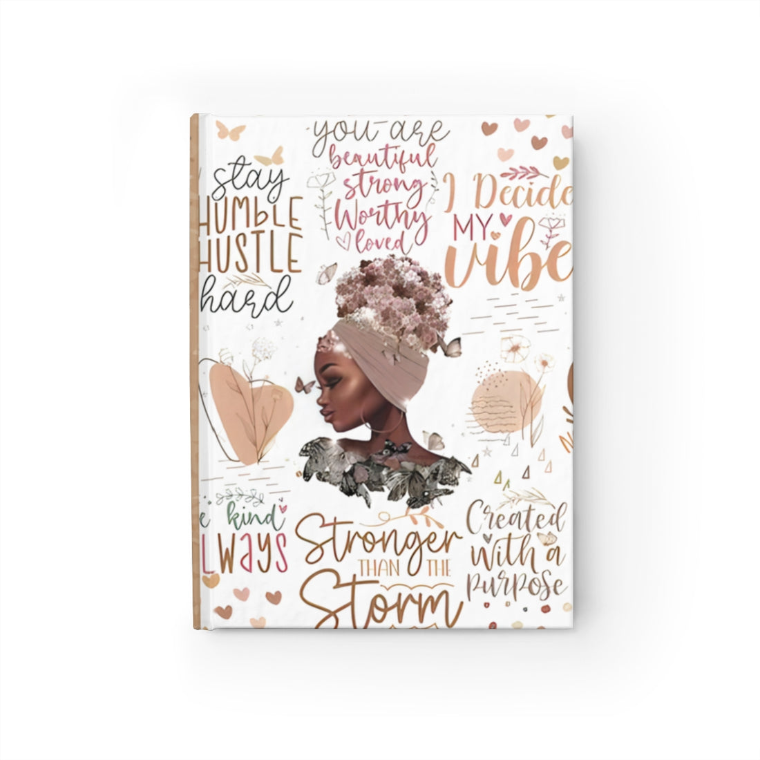 Affirmation Hard Cover, Journal, Coworker Gift, Mentor Gift, Christmas Gift Journal - Ruled Line