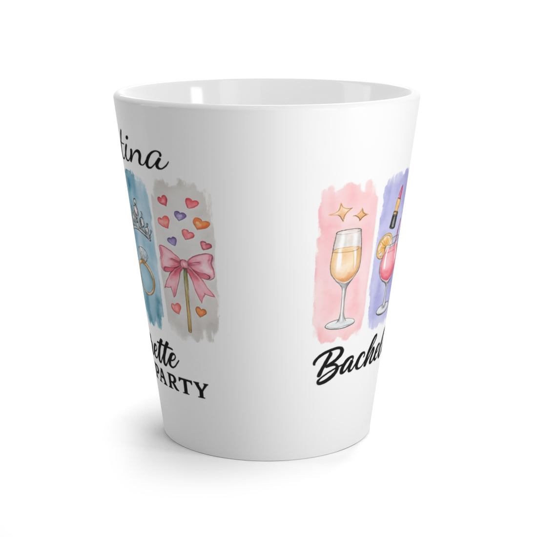 Custom Bachelorette Party Latte Mug | Matching Tote Bag