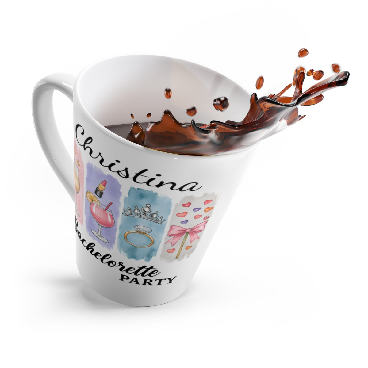 Custom Bachelorette Party Latte Mug | Matching Tote Bag