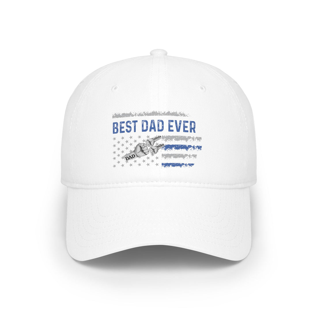 Best Dad Ever Baseball Cap, Gift for Dad, Father's Day Gift, Custom Cotton Hat, Adjustable Low-Profile Cap, Dad Appreciation Gift