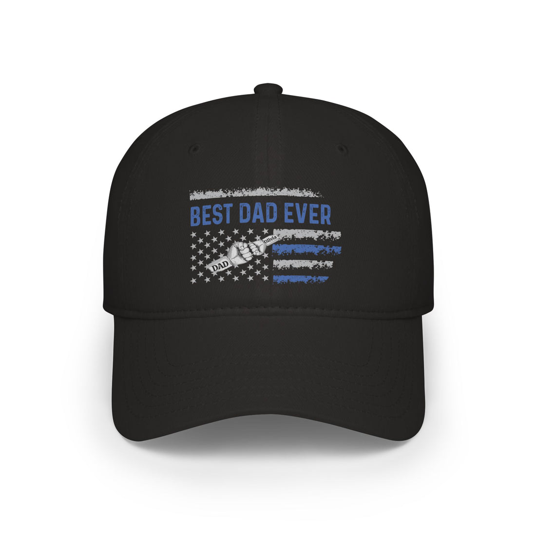 Best Dad Ever Baseball Cap, Gift for Dad, Father's Day Gift, Custom Cotton Hat, Adjustable Low-Profile Cap, Dad Appreciation Gift