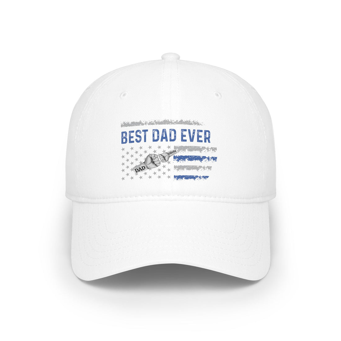 Best Dad Ever Baseball Cap, Gift for Dad, Father's Day Gift, Custom Cotton Hat, Adjustable Low-Profile Cap, Dad Appreciation Gift