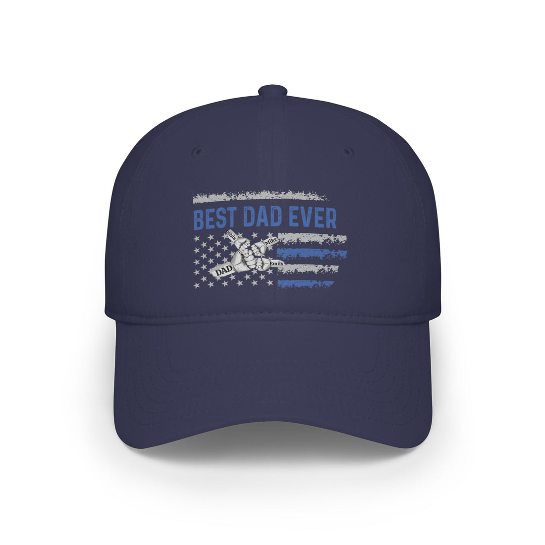 Best Dad Ever Baseball Cap, Gift for Dad, Father's Day Gift, Custom Cotton Hat, Adjustable Low-Profile Cap, Dad Appreciation Gift
