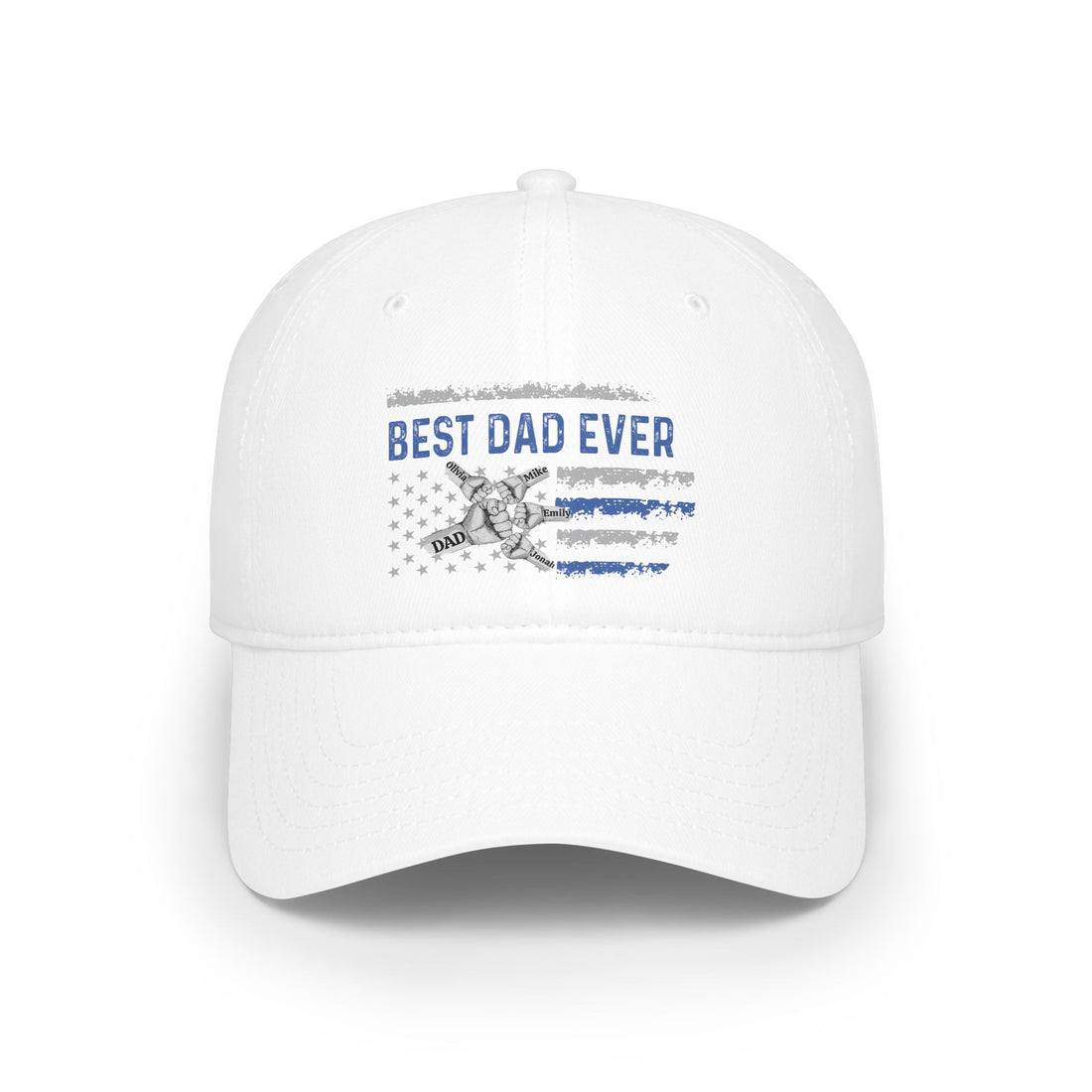 Best Dad Ever Baseball Cap, Gift for Dad, Father's Day Gift, Custom Cotton Hat, Adjustable Low-Profile Cap, Dad Appreciation Gift