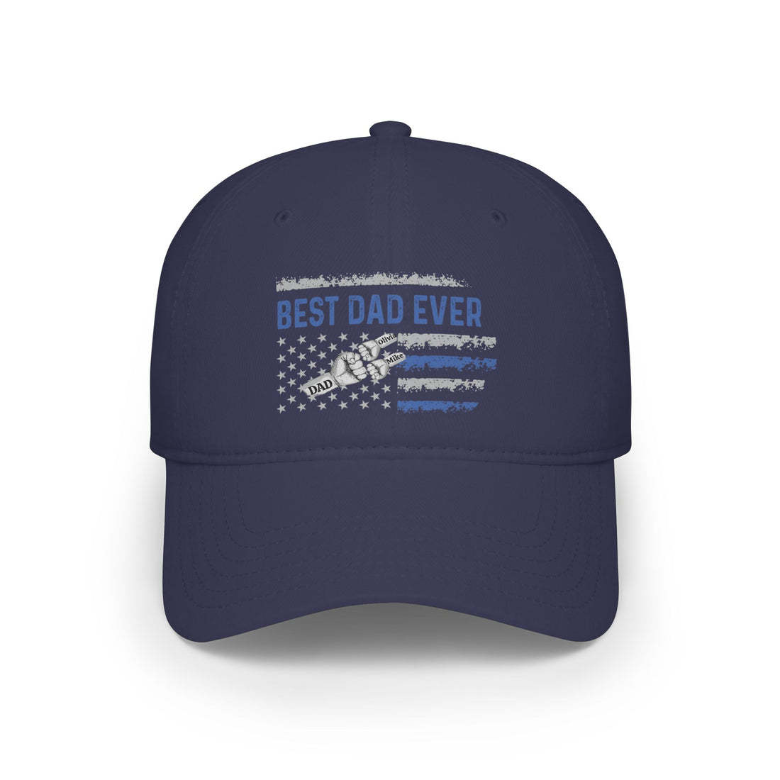 Best Dad Ever Baseball Cap, Gift for Dad, Father's Day Gift, Custom Cotton Hat, Adjustable Low-Profile Cap, Dad Appreciation Gift