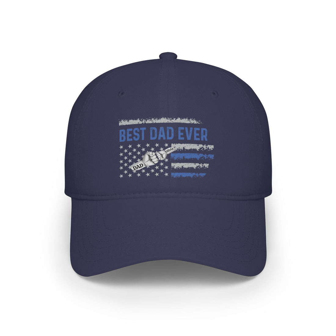 Best Dad Ever Baseball Cap, Gift for Dad, Father's Day Gift, Custom Cotton Hat, Adjustable Low-Profile Cap, Dad Appreciation Gift