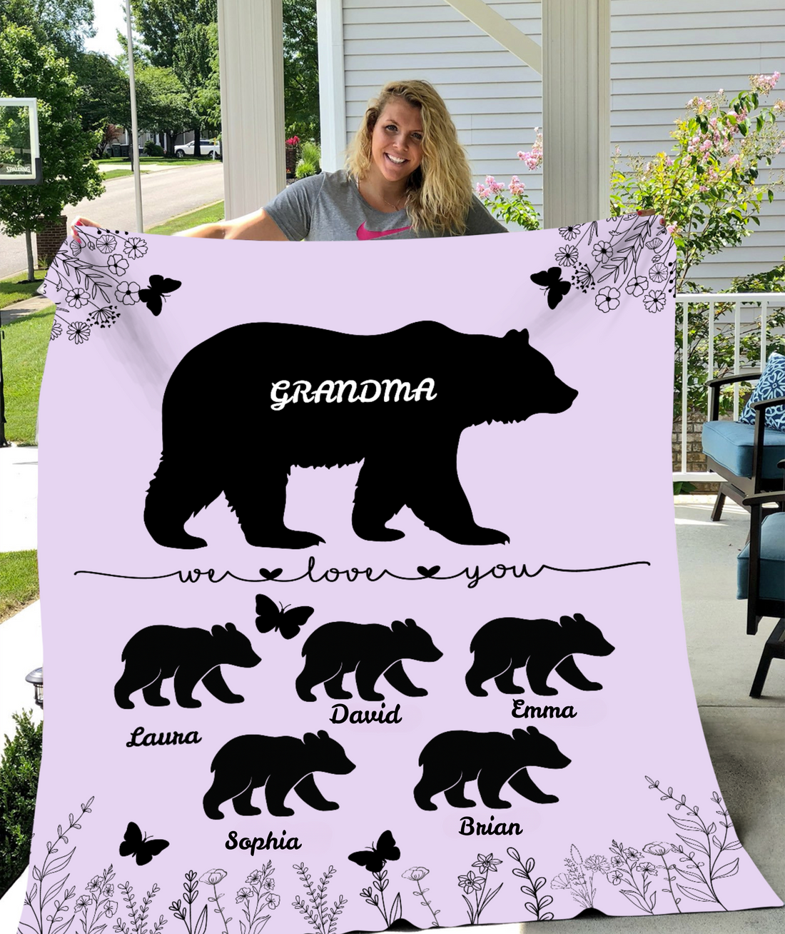 Mother's Day Cozy Blanket for Grandma, Mom, Auntie, Personalized just for them!