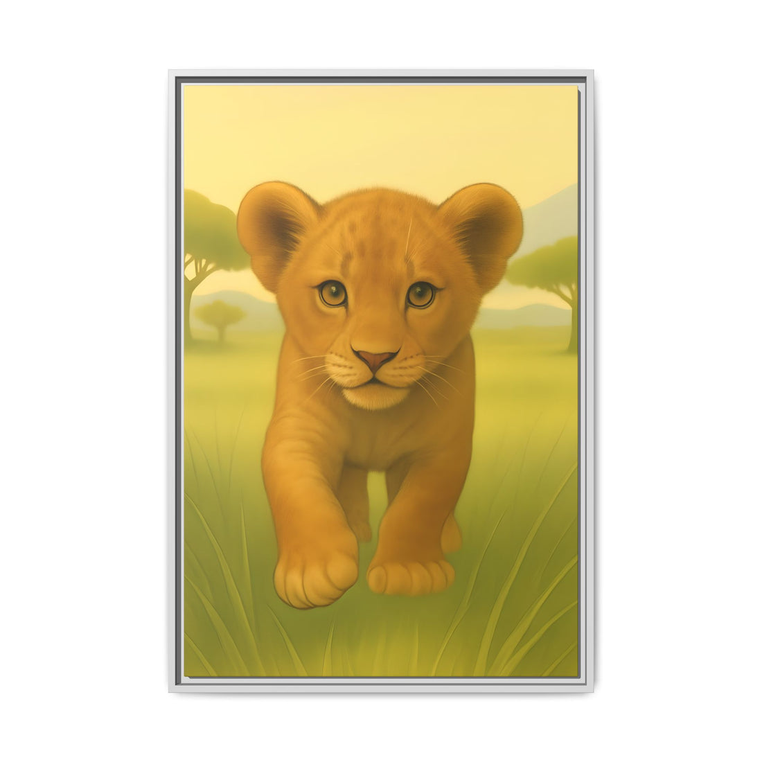 Safari Animal Nursery Prints: Watercolor Lion, Giraffe, Elephant Art