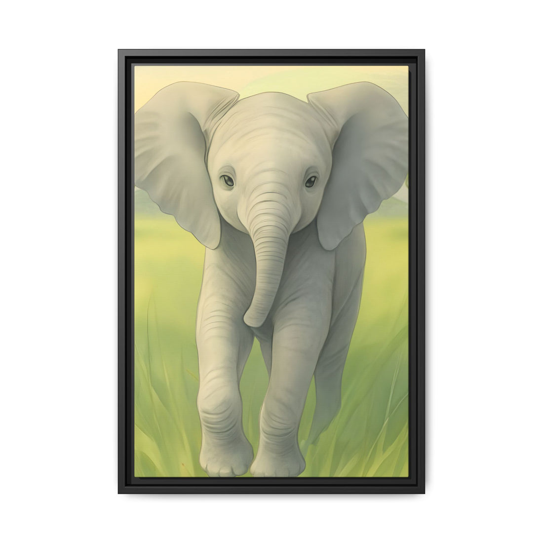 Safari Animal Nursery Prints: Watercolor Lion, Giraffe, Elephant Art
