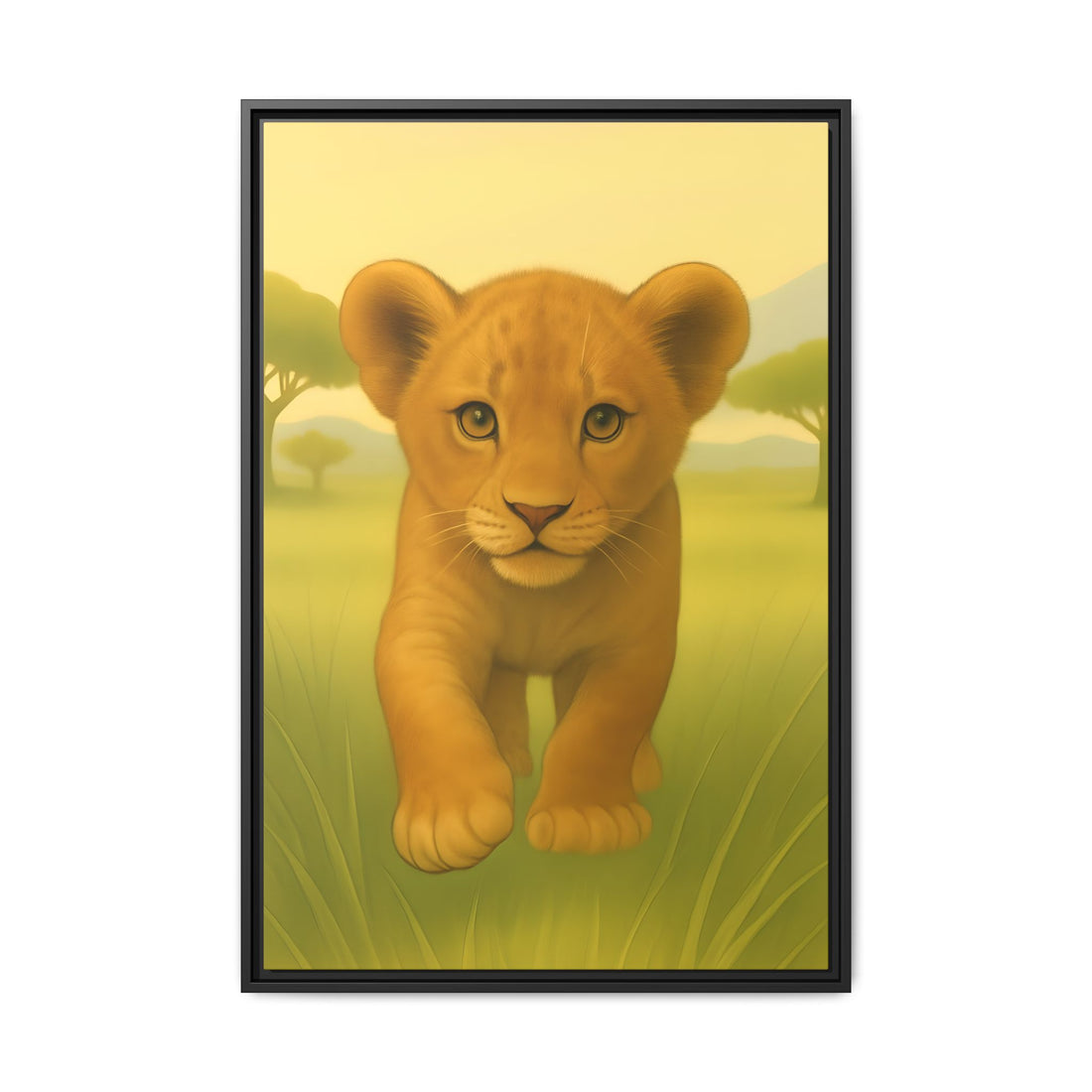Safari Animal Nursery Prints: Watercolor Lion, Giraffe, Elephant Art