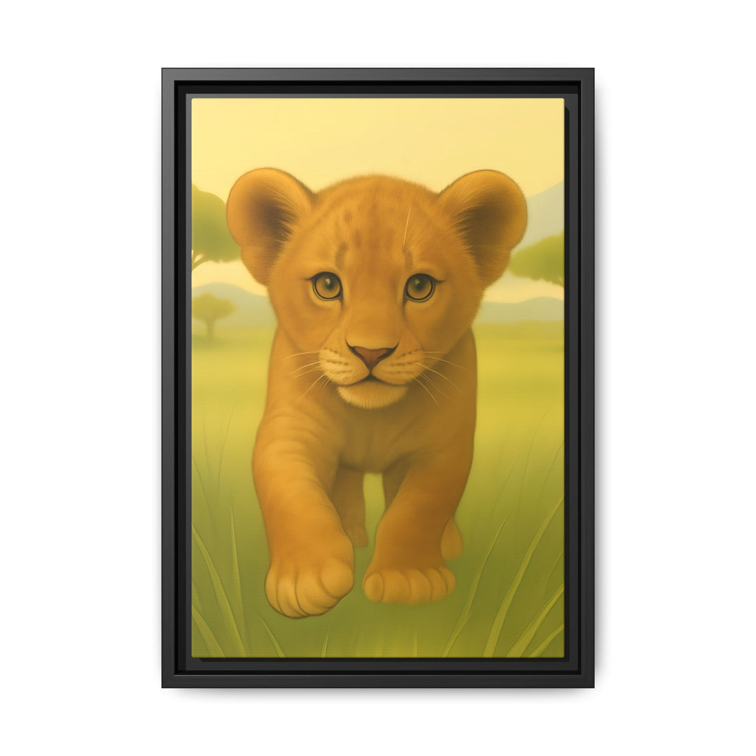 Safari Animal Nursery Prints: Watercolor Lion, Giraffe, Elephant Art